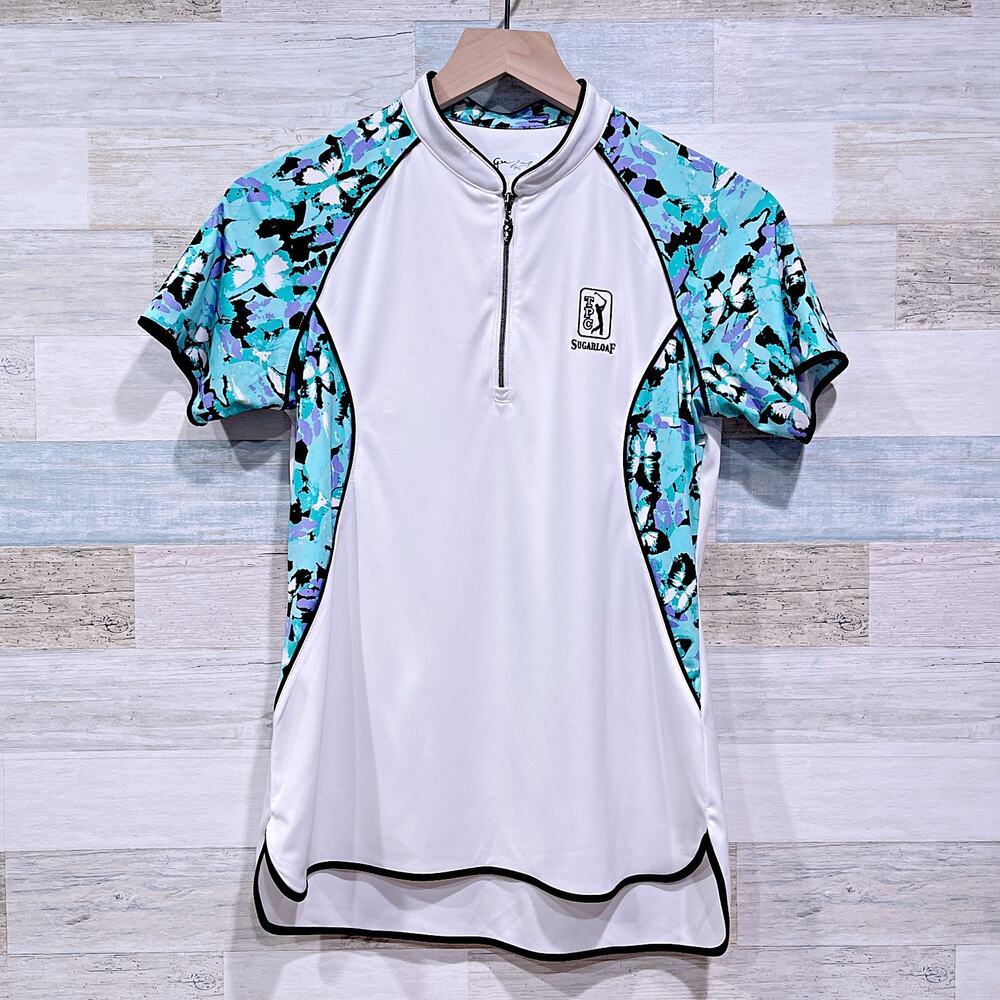 TPC Sugarloaf Country Club 1/4 Zip Raglan ML75 Golf Shirt PGA Tour Womens Small